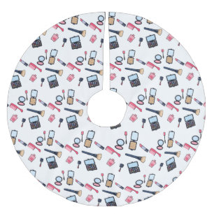 Kosmetik / Make-up Cartoon Illustration Polyester Weihnachtsbaumdecke