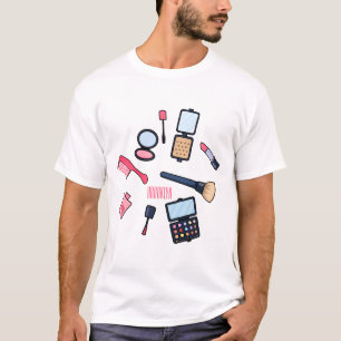 Kosmetik / Make-up Cartoon Illustration T-Shirt