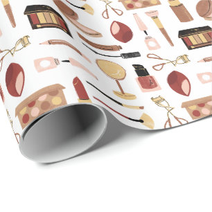 Kosmetik-Make-up-Muster Geschenkpapier