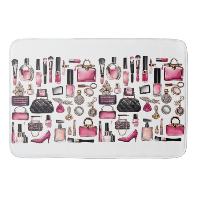 Kosmetik Makeup Brushes Nailpolish Badematte (Vorderseite)