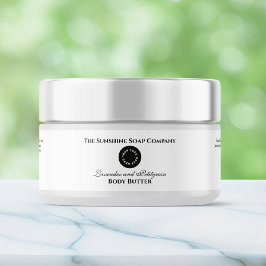 Kosmetik-Marke Jar Label - Weiß mit Logo