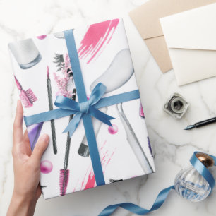 Kosmetik-Wasserfarbenmuster Geschenkpapier