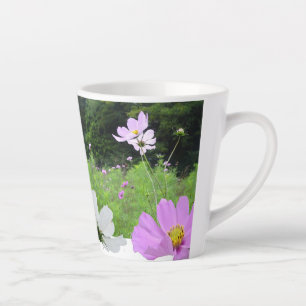 Kosmetik, Wilde Blume Felskollage Latte Tasse