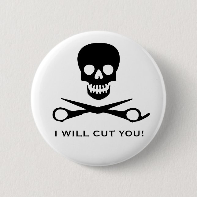 Kosmetiksalon-Pirat Button (Vorderseite)