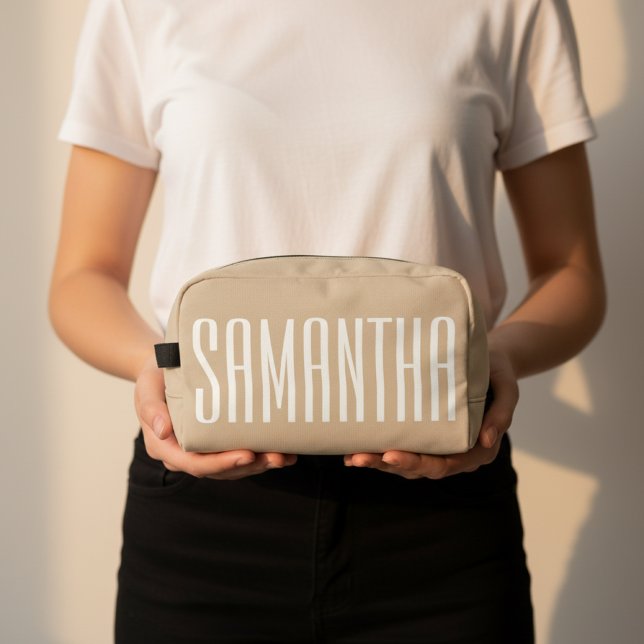 Kosmetiktasche mit individuellem Namen für Frauen, Waschbeutel (Cosmetic Bag Gift for Women, Bridesmaids, Moms, and Besties | Birthday, Graduation Gift for Women)