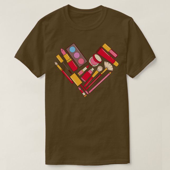 Kosmetikweibchen Herz T-Shirt (Design vorne)