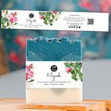 Kosmetische Bar-Seife Bauchband Etikett Magnolia