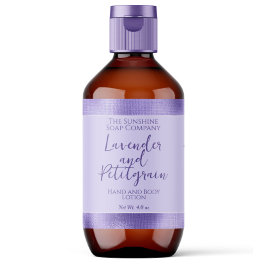 Kosmetische Flasche oder JAR-Etikett - Lila Folie