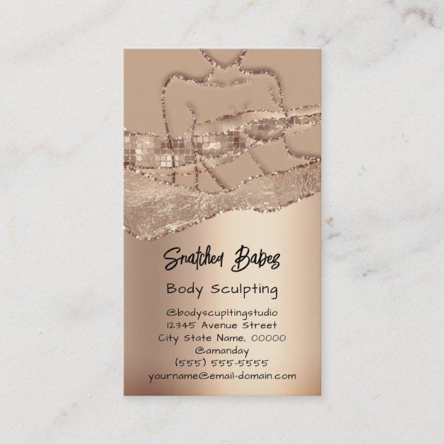 Kosmetische Kosmetik-Logo QR-Code Beruflich Visitenkarte (Vorderseite)