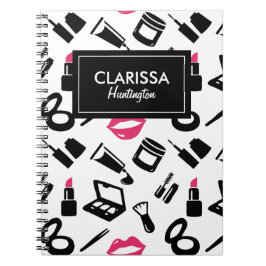 Kosmetische Muster Individuelle Name Notizblock