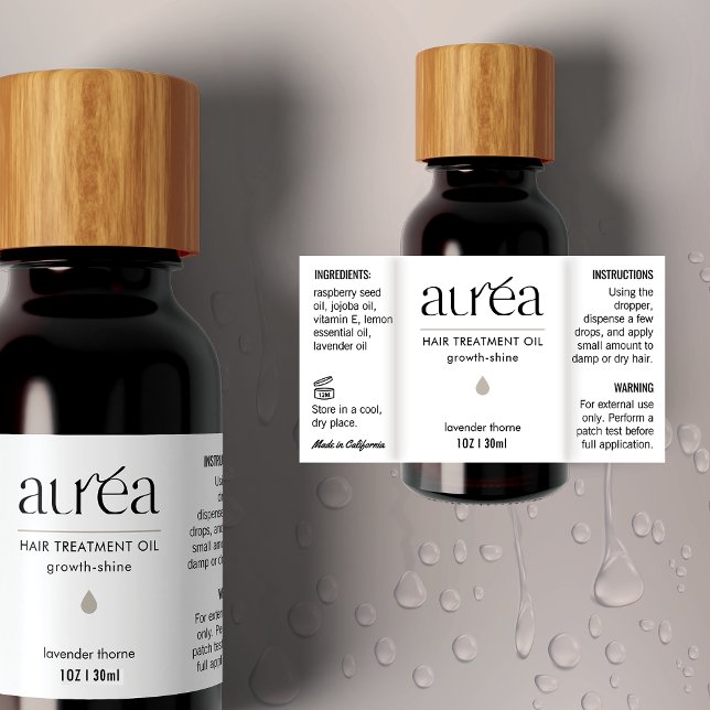 Kosmetisches 1 OZ/30 ml Tropfer Flasche Wasserdich Etiketten (Von Creator hochgeladen)