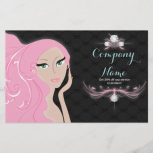 Kosmetologe Haar Make-Artist WELLNESS-CENTER Salon Flyer