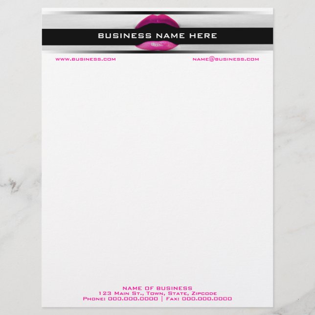 Kosmetologe Letterhead Briefbogen (Vorderseite)