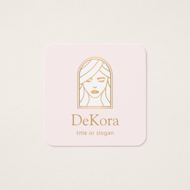 Kosmetologe Pink Beauty Girl Face (Vorderseite)