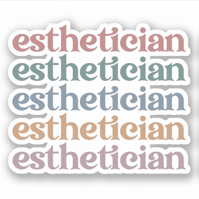 Kosmetologin Beautician Makeup artistin Aufkleber