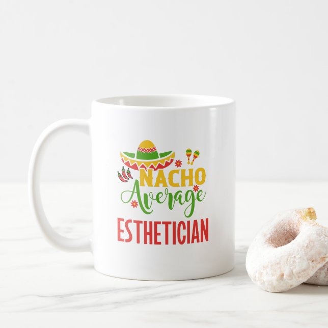Kosmetologin für Hautpflege Kaffeetasse (Mit Donut)