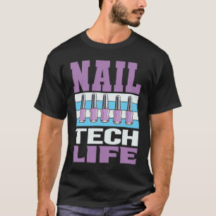 Kosmetologin Nail, polnischer Designer Manikurist T-Shirt