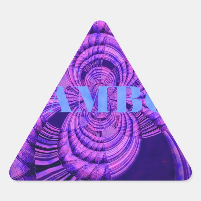 Kosmic Hakuna Art Print Dreieckiger Aufkleber (Vorderseite)