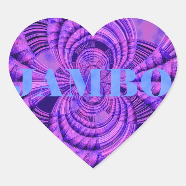 Kosmic Hakuna Art Print Herz-Aufkleber (Vorderseite)