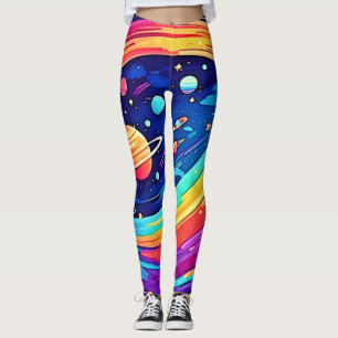 Kosmic Rainbow Vortex Leggings