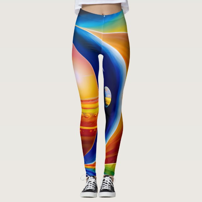 kosmisch Inspiriert Leggings (Vorderseite)