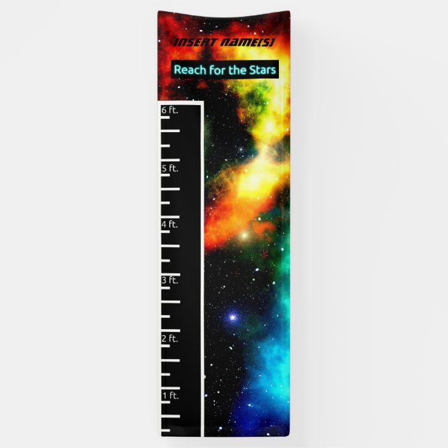 Kosmisch wachsen Sie Diagramm Banner (Vertikal)