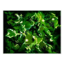 "Kosmische Abstraktion", glänzendes Poster