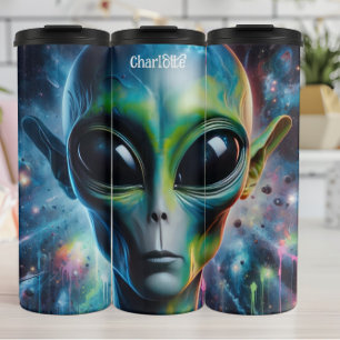 Kosmische Alien: Ätherisches Glühen, Universum Thermosbecher