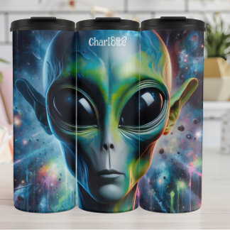 Kosmische Alien: Ätherisches Glühen, Universum Thermosbecher