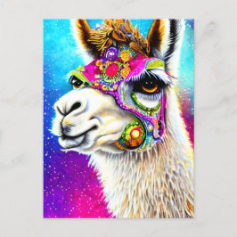 Kosmische Alpaca Postkarte