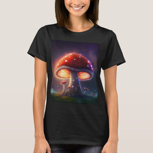 Kosmische Amanita Muskaria Frauen T-Shirt (Vorderseite)