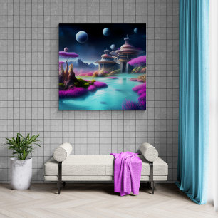 Kosmische Architektur Leinwanddruck