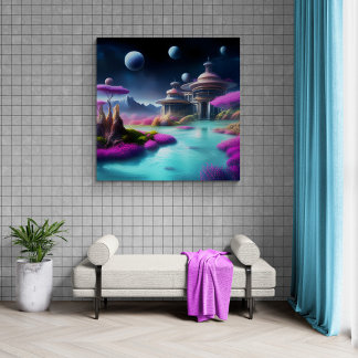 Kosmische Architektur Leinwanddruck