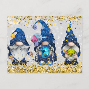 Kosmische Astronomie-Gnome Postkarte