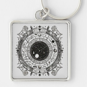 Kosmische Aufdrucke Schlüsselanhänger