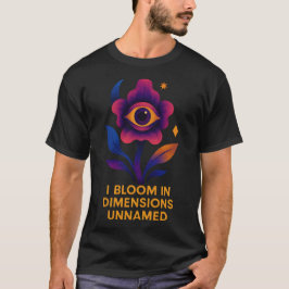 Kosmische Augen-Blumen-Visionär-Kunst T-Shirt