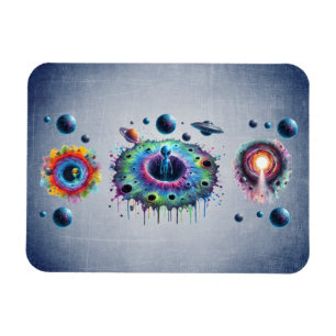 Kosmische Außerirdische Welten Magnet