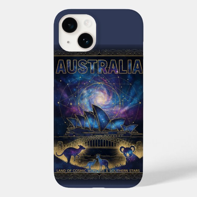 Kosmische Australien Sydney Himmels Kunst Case-Mate iPhone Hülle (Rückseite)