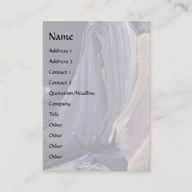 Kosmische Begegnung Visitenkarte (Vorderseite)