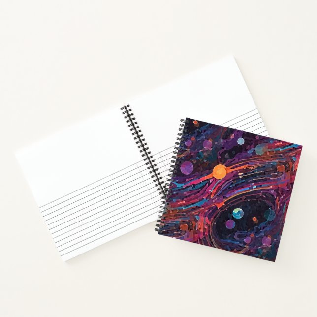 Kosmische Bewegung Notizbuch (Innenseite)