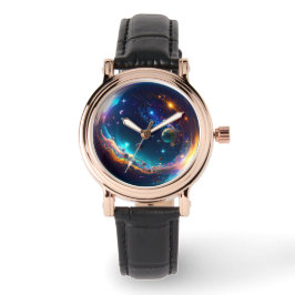 Kosmische Blase Galaxie Fantasy Art Armbanduhr