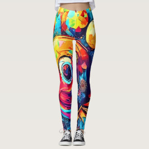 kosmische Blumenfusion Leggings