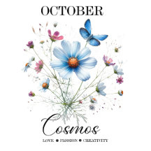 Kosmische Blütenblätter • Oktober-Geburtsblumen-No