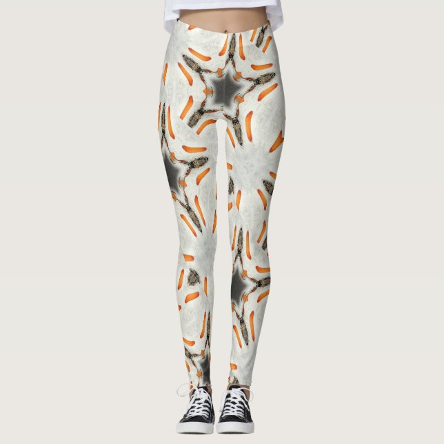 kosmische Bracksterne, braun Leggings (Vorderseite)