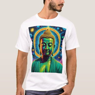 Kosmische Buddha-Erleuchtung Spirituelles T-Shirt