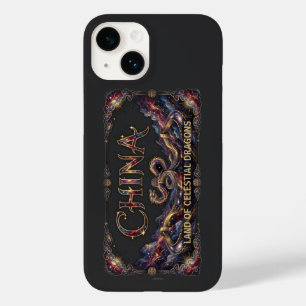 Kosmische China-Drache Große Mauer Case-Mate iPhone 14 Hülle