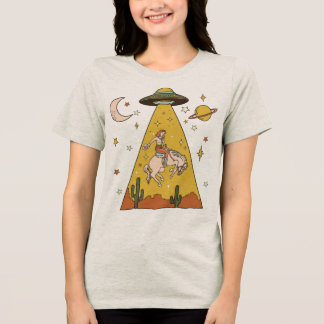 Kosmische Cowgirl Tri-Blend Shirt