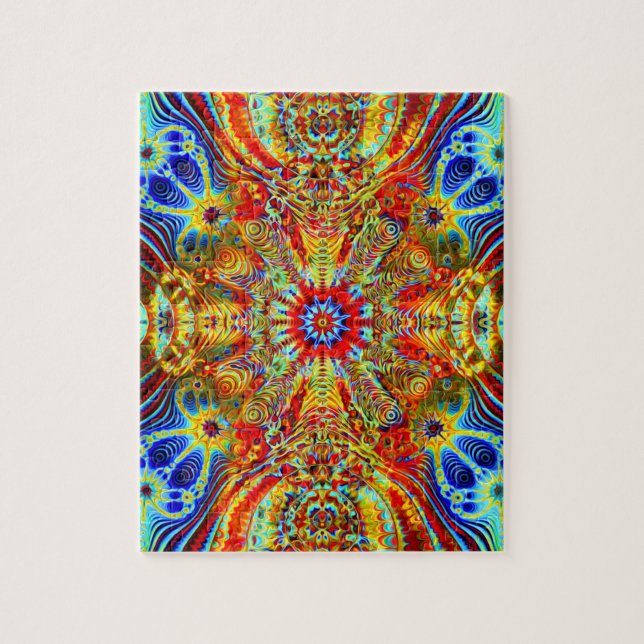 Kosmische Creatrip2 - Psychedelischer trippy Puzzle (Vertikal)