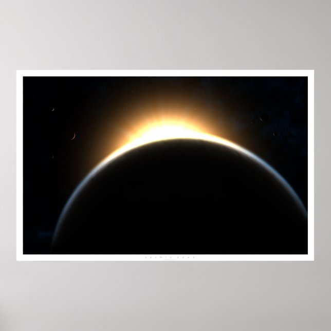 Kosmische Dämmerung Poster (Vorne)