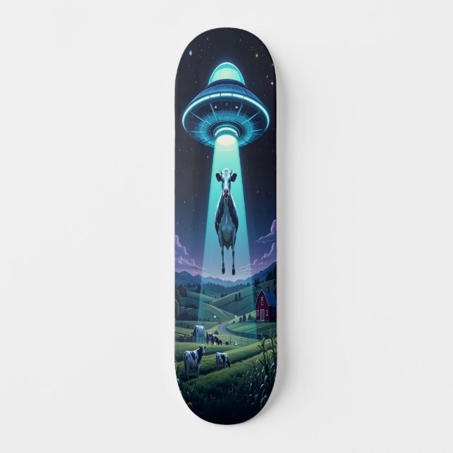 Kosmische Entführung Edition 1 Skateboard (Vorderseite)